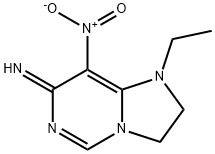 Imidazo[1,2-c]pyrimidin-7(1H)-imine, 1-ethyl-2,3-dihydro-8-nitro- (9CI) Structure