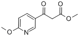 6-METHOXY-BETA-OXO-3-PYRIDINEPROPANOIC ACID METHYL ESTER Structure