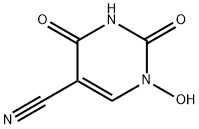 5-Pyrimidinecarbonitrile, 1,2,3,4-tetrahydro-1-hydroxy-2,4-dioxo- (9CI) Structure