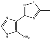 1H-Imidazol-4-amine,  5-(5-methyl-1,2,4-oxadiazol-3-yl)-  (9CI) 구조식 이미지