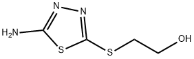 2-(5-Amino-[1,3,4]thiadiazol-2-ylsulfanyl)-ethanol 구조식 이미지