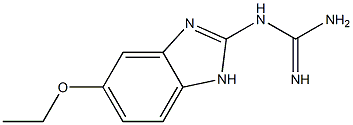 구아니딘,(5-에톡시-1H-벤즈이미다졸-2-일)-(9Cl) 구조식 이미지