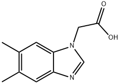 (5,6-DIMETHYL-1H-BENZIMIDAZOL-1-YL)ACETIC ACID 구조식 이미지