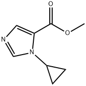 1H-Imidazole-5-carboxylicacid,1-cyclopropyl-,methylester(9CI) Structure