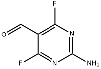 5-Pyrimidinecarboxaldehyde, 2-amino-4,6-difluoro- (9CI) Structure