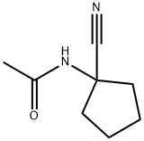 N-(1-Cyanocyclopentyl)acetamide Structure