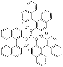 리튬트리스(S-(-)-1,1'-BINAPHTHYL-2,2'-DIOLATO)YTTRATE(III) 구조식 이미지