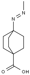 Bicyclo[2.2.2]octane-1-carboxylic acid, 4-[(1E)-methylazo]- (9CI) Structure