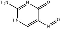 4(1H)-Pyrimidinone, 2-amino-5-nitroso- (9CI) 구조식 이미지