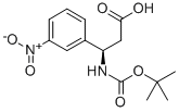 Boc-(R)-3-아미노-3-(3-니트로-페닐)-프로판산 구조식 이미지