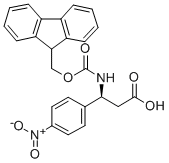 FMOC-(S)-3-AMINO-3-(4-NITRO-PHENYL)-PROPIONIC ACID Structure