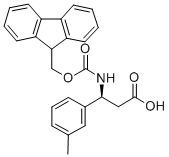 FMOC-(S)-3-AMINO-3-(3-METHYL-PHENYL)-PROPIONIC ACID Structure