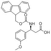 FMOC-(S)-3-AMINO-3-(3-METHOXY-PHENYL)-PROPIONIC ACID 구조식 이미지