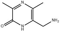 2(1H)-Pyrazinone, 6-(aminomethyl)-3,5-dimethyl- (9CI) 구조식 이미지