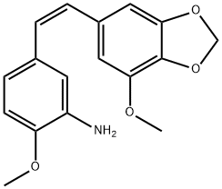 (Z)-2-Methoxy-5-(2-(7-Methoxy-Benzo[D][1,3]Dioxol-5-Yl)Vinyl)Aniline Structure