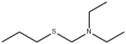 Ethanamine, N-ethyl-N-[(propylthio)methyl]- (9CI) Structure