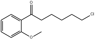 6-클로로-1-(2-메톡시페닐)-1-옥소헥산 구조식 이미지