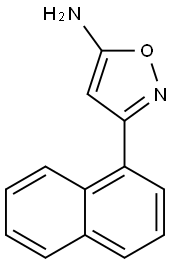 3-나프탈렌-1-YL-이속사졸-5-일라민 구조식 이미지