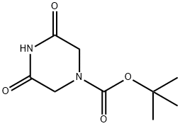 tert-butyl 3,5-dioxopiperazine-1-carboxylate 구조식 이미지