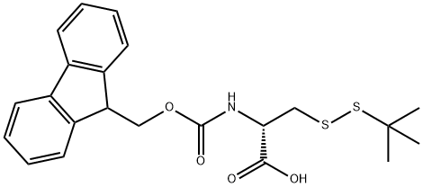 FMOC-D-CYS(STBU)-OH Structure