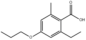 Benzoic acid, 2-ethyl-6-methyl-4-propoxy- (9CI) Structure