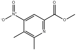 2-Pyridinecarboxylicacid,5,6-dimethyl-4-nitro-,methylester(9CI) Structure