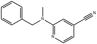 2-[benzyl(methyl)amino]isonicotinonitrile Structure