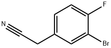 3-Bromo-4-fluorobenzeneacetonitrile 구조식 이미지