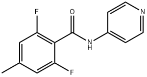 Benzamide, 2,6-difluoro-4-methyl-N-4-pyridinyl- (9CI) Structure