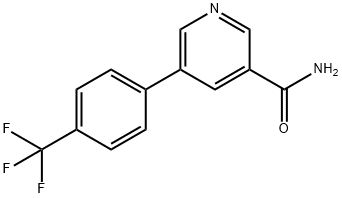 5-(4-(trifluoromethyl)phenyl)pyridine-3-carboxamide Structure