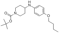 1-BOC-4-[(4-BUTOXYPHENYL)AMINO]-PIPERIDINE 구조식 이미지