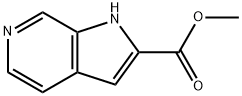 1H-Pyrrolo[2,3-c]pyridine-2-carboxylic acid, Methyl ester Structure