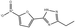 3-Ethyl-5-(5-nitro-2-furanyl)-1H-1,2,4-triazole 구조식 이미지