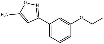 5-이속사졸아민,3-(3-에톡시페닐)-(9Cl) 구조식 이미지