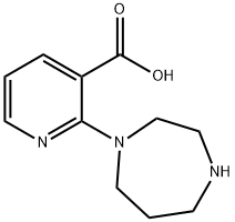 4-(3-CARBOXY-PYRIDIN-2-YL)-[1,4]DIAZEPANE-1-CARBOXYLIC ACID TERT-BUTYL ESTER 구조식 이미지