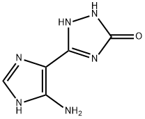 3H-1,2,4-Triazol-3-one,  5-(5-amino-1H-imidazol-4-yl)-1,2-dihydro- Structure