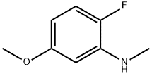 Benzenamine, 2-fluoro-5-methoxy-N-methyl- (9CI) Structure