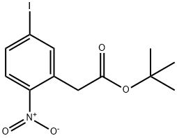 tert-부틸2-(5-요오도-2-니트로페닐)아세테이트 구조식 이미지