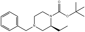 1-N-BOC-4-N-BENZYL-2-ETHYL PIPERAZINE 구조식 이미지