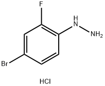 (5-BROMO-2-FLUORO-PHENYL)-HYDRAZINE HYDROCHLORIDE Structure