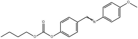 4'-N-BUTOXYCARBONYLOXYBENZYLIDENE-4-METHOXYANILINE Structure
