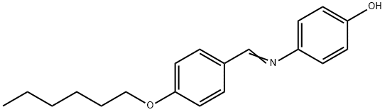 P-HEXYLOXYBENZYLIDENE P-AMINOPHENOL Structure