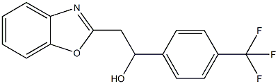 2-BENZOXAZOL-2-YL-1-(4-TRIFLUOROMETHYLPHENYL)ETHANOL
 Structure