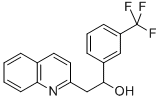 2-QUINOLIN-2-YL-1-(3-TRIFLUROMETHYLPHENYL)에탄올 구조식 이미지