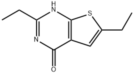 Thieno[2,3-d]pyrimidin-4(1H)-one, 2,6-diethyl- (9CI) 구조식 이미지