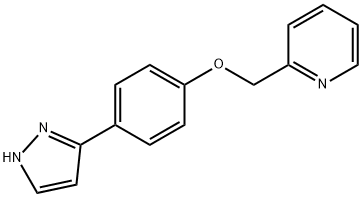 2-((4-(1H-Pyrazol-5-yl)phenoxy)methyl)pyridine Structure