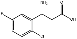 3-aMino-3-(2-chloro-5-fluorophenyl)propanoic acid 구조식 이미지