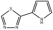 1,3,4-Thiadiazole,  2-(1H-pyrrol-2-yl)- Structure