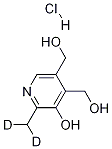 피리독신-d2HCl 구조식 이미지