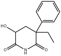 4-hydroxy-2-ethyl-2-phenylglutarimide Structure